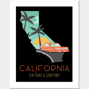 California Fun Times And Sunshine Posters and Art